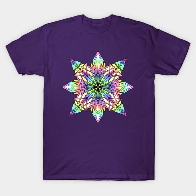 Shine Your Light in Rainbow T-Shirt by SonoSonoStudio